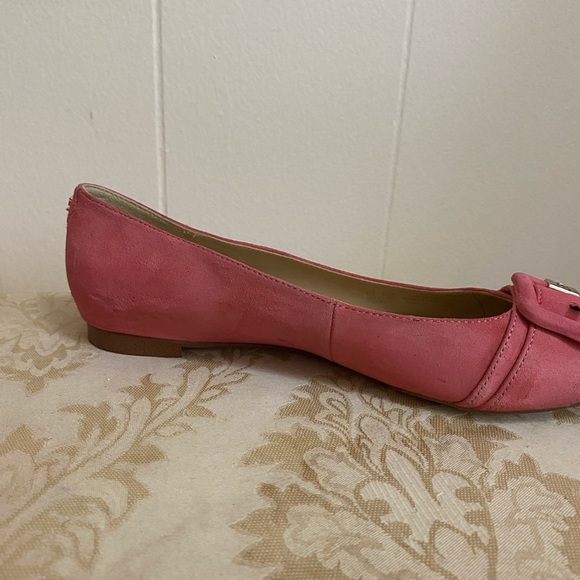 Pink Suede Pointed Toe Sam Edelman Flats - Picture 9 of 10